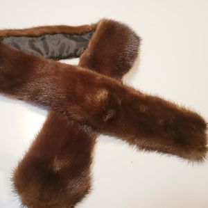 Upcycled fur scarf